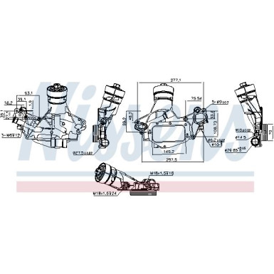 Ölkühler, Motoröl 90931 Ölkühler, Motoröl 90931