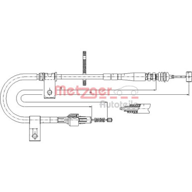 Metzger Seilzug, Feststellbremse 17.5041