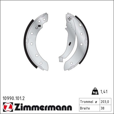 Bremsbackensatz 10990.101.2