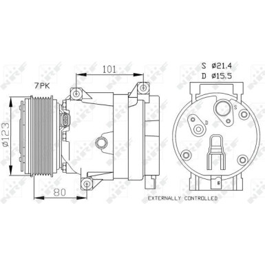 Kompressor, Klimaanlage 32872 Kompressor, Klimaanlage 32872