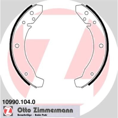 Zimmermann Bremsbackensatz 10990.104.0 Zimmermann Bremsbackensatz 10990.104.0