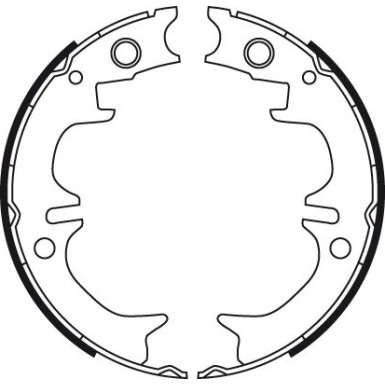 Bremsbackensatz, Feststellbremse GS8714 Bremsbackensatz, Feststellbremse GS8714
