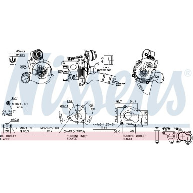 Nissens Turbolader 93163