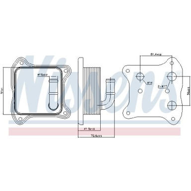Nissens Ölkühler, Motoröl 90680
