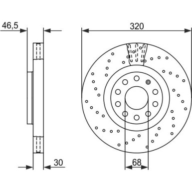 Bremsscheibe 0 986 479 258 Bremsscheibe 0 986 479 258