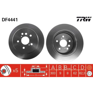Bremsscheibe DF4441 Bremsscheibe DF4441