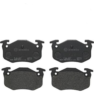 Brembo Bremsbelagsatz, Scheibenbremse PRIME LINE P 61 032 Brembo Bremsbelagsatz, Scheibenbremse PRIME LINE P 61 032