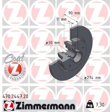 Bremsscheibe 470.2447.20 Bremsscheibe 470.2447.20