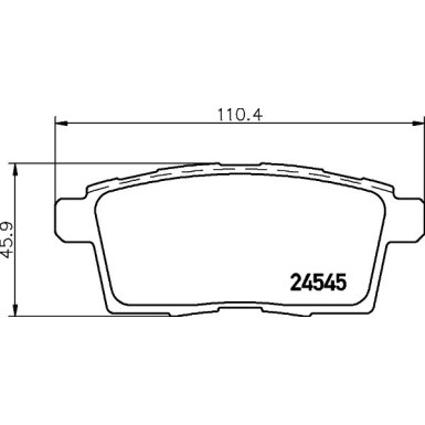 Bremsbelagsatz, Scheibenbremse 8DB 355 013-261 Bremsbelagsatz, Scheibenbremse 8DB 355 013-261