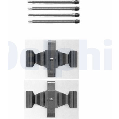 Delphi Zubehörsatz, Scheibenbremsbelag LX0398