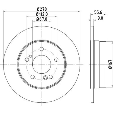 Bremsscheibe 8DD 355 127-011