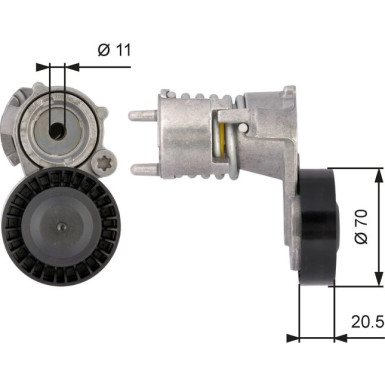 Gates Spannrolle, Keilrippenriemen DriveAlign™ T39117