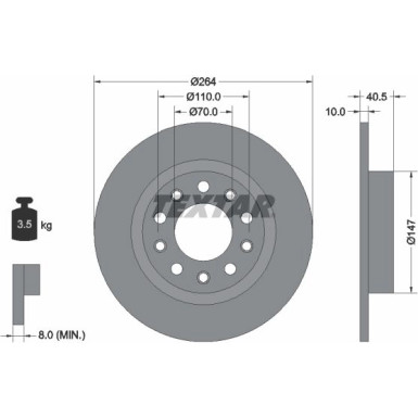 Textar Bremsscheibe PRO 92230203