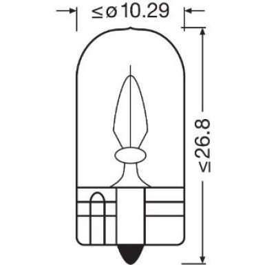 Osram Glühlampe, Blinkleuchte Original W3W 12V Faltschachtel ORIGINAL 2821