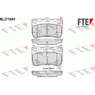 FTE Bremsbelagsatz, Scheibenbremse 9010936 FTE Bremsbelagsatz, Scheibenbremse 9010936