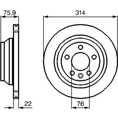 BOSCH Bremsscheibe 0 986 479 B72