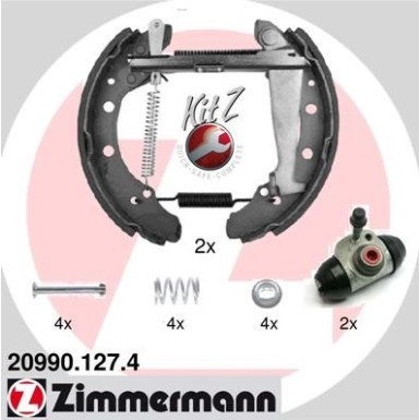 Zimmermann Bremsbackensatz KIT Z 20990.127.4 Zimmermann Bremsbackensatz KIT Z 20990.127.4