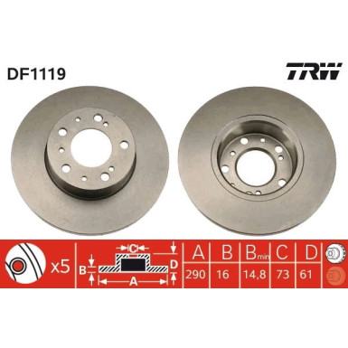 Bremsscheibe DF1119 Bremsscheibe DF1119