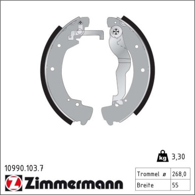 Bremsbackensatz 10990.103.7