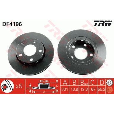 Bremsscheibe DF4196