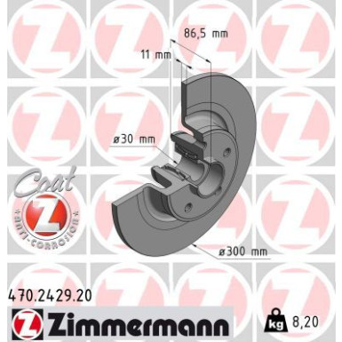 Bremsscheibe 470.2429.20 Bremsscheibe 470.2429.20