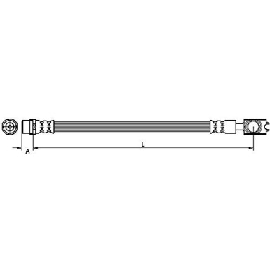 Metzger Bremsschlauch 4110521