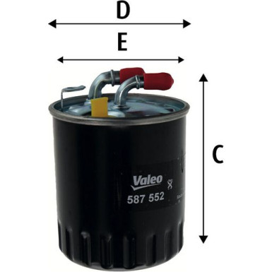 Valeo Kraftstofffilter 587552