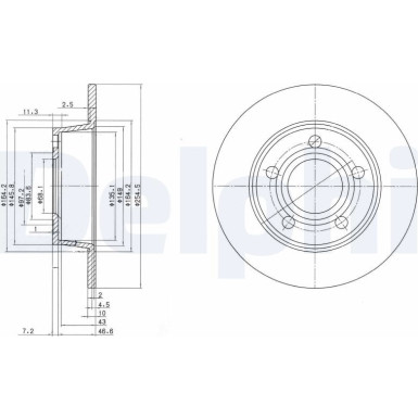 Bremsscheibe BG3672 Bremsscheibe BG3672