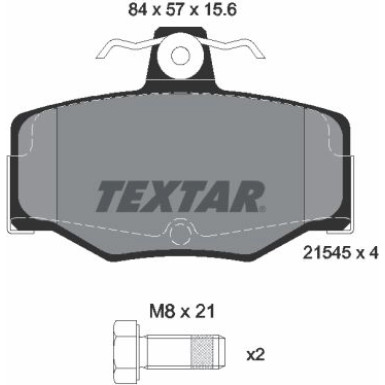 Textar Bremsbelagsatz, Scheibenbremse Q+ 2154501