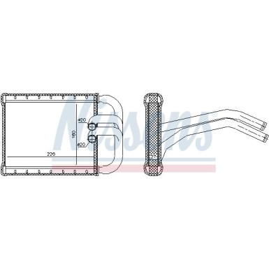Nissens Wärmetauscher, Innenraumheizung 77535