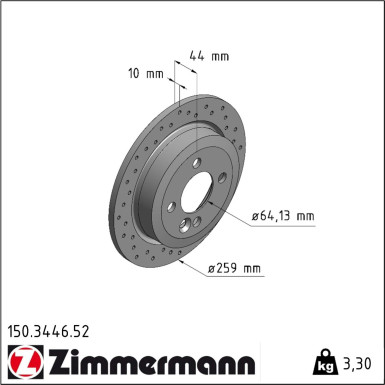 Bremsscheibe 150.3446.52 Bremsscheibe 150.3446.52