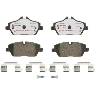 Brembo Bremsbelagsatz, Scheibenbremse XTRA LINE P 06 034X