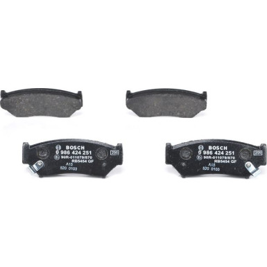 BOSCH Bremsbelagsatz, Scheibenbremse 0 986 424 251 BOSCH Bremsbelagsatz, Scheibenbremse 0 986 424 251