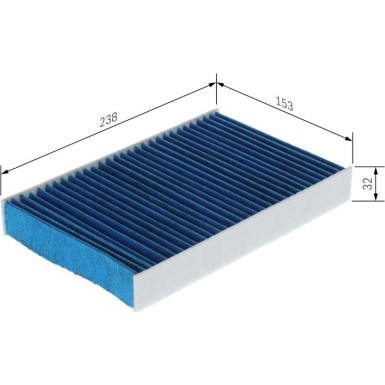 Filter, Innenraumluft 0 986 628 650 Filter, Innenraumluft 0 986 628 650