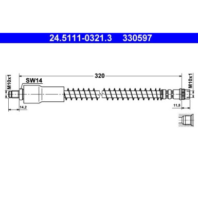 Bremsschlauch 24.5111-0321.3