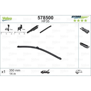 Valeo Wischblatt Scheibenwischer HYDROCONNECT 578500