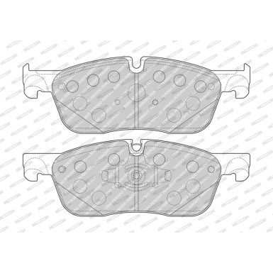 Ferodo Bremsbelagsatz, Scheibenbremse PREMIER ECO FRICTION FDB4926
