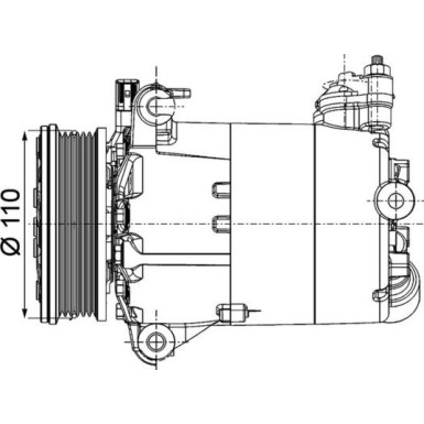 Kompressor, Klimaanlage ACP 1357 000P Kompressor, Klimaanlage ACP 1357 000P