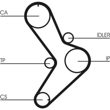 ContiTech Zahnriemen CT731