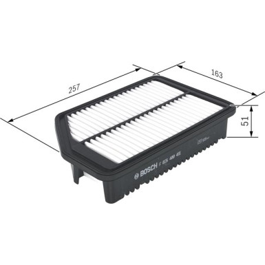 BOSCH F 026 400 481 Luftfilter BOSCH F 026 400 481 Luftfilter