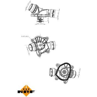 NRF Thermostat, Kühlmittel EASY FIT 725041 NRF Thermostat, Kühlmittel EASY FIT 725041