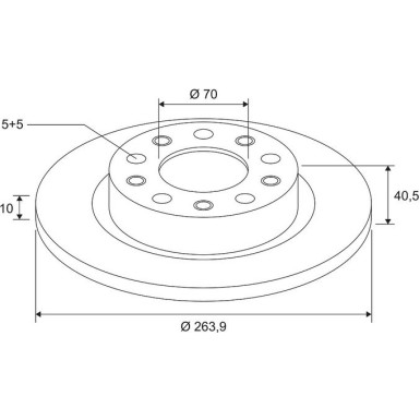 Valeo Bremsscheibe COATED 672504