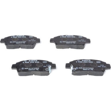 BOSCH Bremsbelagsatz, Scheibenbremse 0 986 424 535 BOSCH Bremsbelagsatz, Scheibenbremse 0 986 424 535