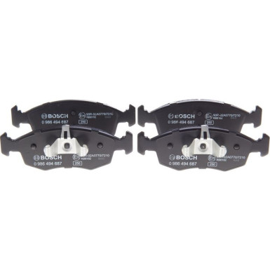 BOSCH Bremsbelagsatz, Scheibenbremse 0 986 494 687 BOSCH Bremsbelagsatz, Scheibenbremse 0 986 494 687