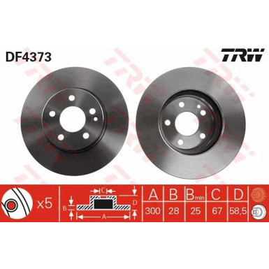 Bremsscheibe DF4373