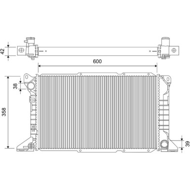 Kühler, Motorkühlung 701758 Kühler, Motorkühlung 701758