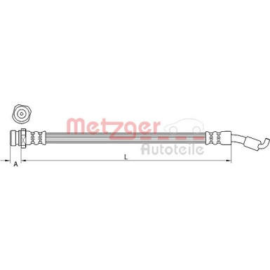 Metzger Bremsschlauch 4111440
