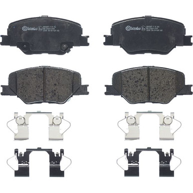 Brembo Bremsbelagsatz, Scheibenbremse PRIME LINE P 59 096