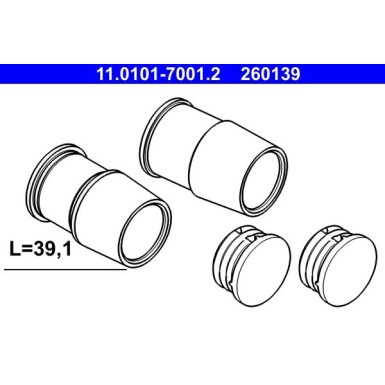 ATE Führungshülsensatz, Bremssattel 11.0101-7001.2 ATE Führungshülsensatz, Bremssattel 11.0101-7001.2