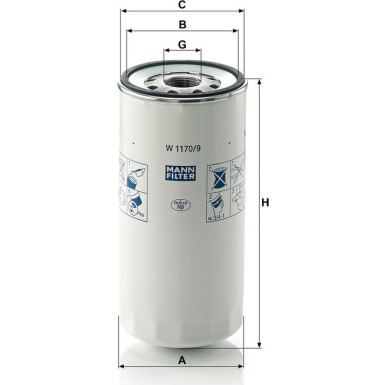 Ölfilter W 1170/9